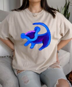 Disney Lion King Simba Cave Painting Blue Hue T-Shirt, Magic Kingdom, Disneyland Family Trip Vacation Gift Unisex Adult T-shirt Kid Shirt