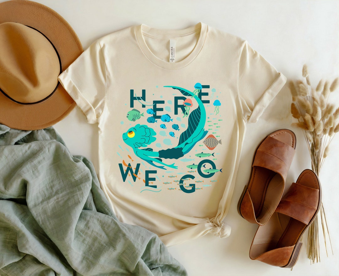 Disney Luca Here We Go T-Shirt, Disney World Trip Tee, Magic Kingdom, Disneyland Family Trip Vacation Gift Unisex T-shirt Kid Shirt