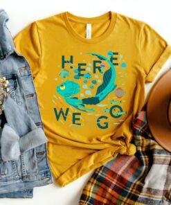 Disney Luca Here We Go T-Shirt, Disney World Trip Tee, Magic Kingdom, Disneyland Family Trip Vacation Gift Unisex T-shirt Kid Shirt