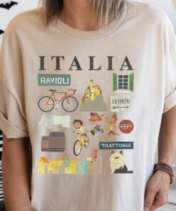 Disney Luca Italia Icons T-Shirt Unisex Adult T-shirt Kid shirt Gift for Birthday Hoodie Sweatshirt Toddler Tee Disneyland Vacation