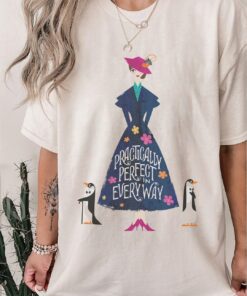 Disney Mary Poppins Practically Perfect T-Shirt, Magic Kingdom Tee, Disneyland Family Trip Vacation Gift Unisex T-shirt Kid Shirt