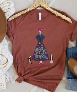 Disney Mary Poppins Practically Perfect T-Shirt, Magic Kingdom Tee, Disneyland Family Trip Vacation Gift Unisex T-shirt Kid Shirt