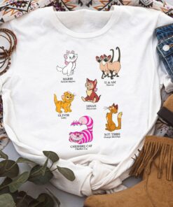Disney Mickey And Friends Cat Names And Breeds Shirt, Magic Kingdom Holiday Trip Unisex T-shirt Family Birthday Gift Adult Kid Toddler Tee