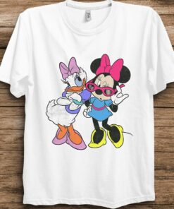 Disney Mickey And Friends Daisy and Minnie Fashion T-Shirt Unisex T shirt Kid shirt Gift for Birthday Adult Tee Disneyland Vacation