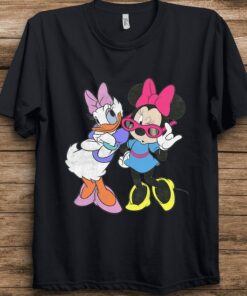 Disney Mickey And Friends Daisy and Minnie Fashion T-Shirt Unisex T shirt Kid shirt Gift for Birthday Adult Tee Disneyland Vacation