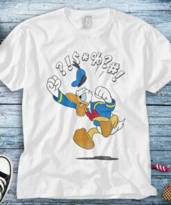 Disney Mickey And Friends Donald Angry Jump Shirt Unisex Tee Adult T-shirt Kid Shirt Long Sleeve Hoodie Sweatshirt Women's Tank