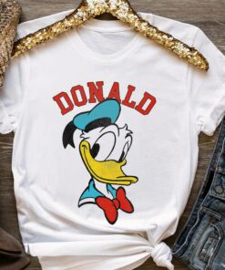 Disney Mickey And Friends Donald Duck Happy Big Face Shirt, Disneyland Vacation, Unisex T-shirt Family Birthday Gift Adult Kid Toddler Tee