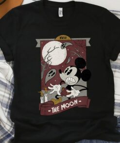 Disney Mickey And Friends Halloween Mickey Spooky Tarot Unisex T-shirt Birthday Shirt Gift For Men Women Kid Hoodie Sweatshirt Toddler Shirt