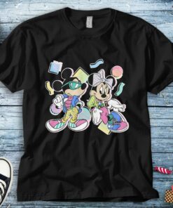 Disney Mickey And Friends Mickey And Minnie 80s Style Unisex Tee Adult T-shirt Kid Shirt Long Sleeve Hoodie Sweatshirt Women's Tank
