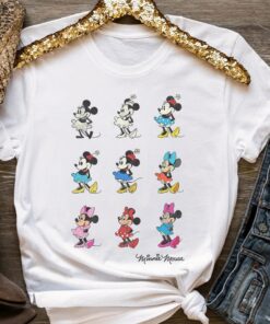 Disney Mickey And Friends Minnie Mouse Through The Years Shirt, Magic Kingdom Tee, Unisex T-shirt Family Birthday Gift Adult Kid Toddler Tee