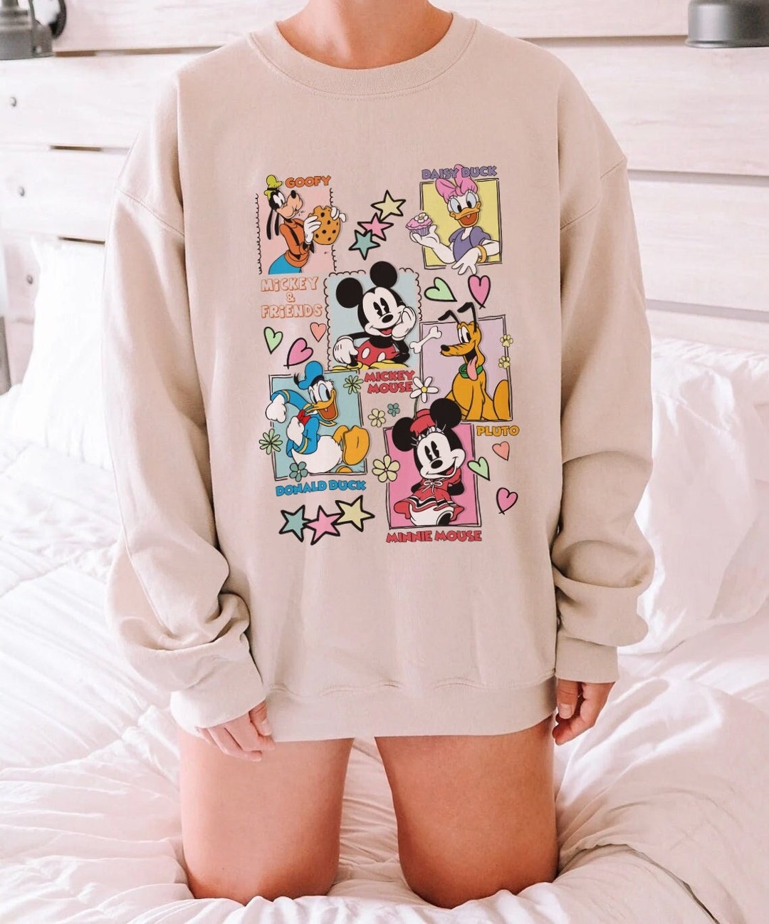Disney Mickey Mouse Sweatshirt, Mickey And Friends Sweater, Mickey Minnie Mouse, Donald, Daisy, Goofy, Pluto, Retro Disney, Disney World