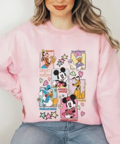 Disney Mickey Mouse Sweatshirt, Mickey And Friends Sweater, Mickey Minnie Mouse, Donald, Daisy, Goofy, Pluto, Retro Disney, Disney World