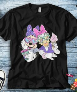 Disney Mickey Mouse and Daisy Duck Friend Ice Cream Summer Shirt Unisex Tee Adult T-shirt Kid Shirt Long Sleeve Hoodie Woman's Tank