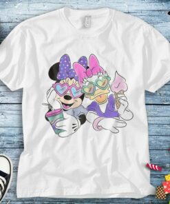 Disney Mickey Mouse and Daisy Duck Friend Ice Cream Summer Shirt Unisex Tee Adult T-shirt Kid Shirt Long Sleeve Hoodie Woman's Tank
