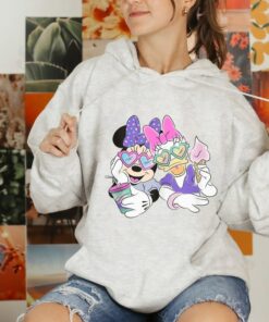 Disney Mickey Mouse and Daisy Duck Friend Ice Cream Summer Shirt Unisex Tee Adult T-shirt Kid Shirt Long Sleeve Hoodie Woman's Tank