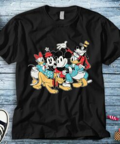 Disney Mickey Mouse and Friends Group Characters Unisex Tee Adult T-shirt For Men Women Kid Shirt Long Sleeve Hoodie Sweatshirt Woman's Tank