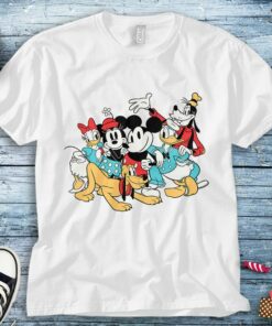 Disney Mickey Mouse and Friends Group Characters Unisex Tee Adult T-shirt For Men Women Kid Shirt Long Sleeve Hoodie Sweatshirt Woman's Tank
