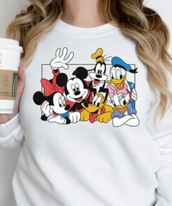 Disney Mickey and Friends The Gang Funny Unisex Tee Adult T-shirt Kid Shirt Long Sleeve Hoodie Sweatshirt Woman's Tank