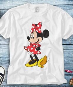 Disney Minnie Mouse Classic Pose Mickey And Friends Unisex Tee Adult T-shirt Kid Shirt Long Sleeve Hoodie Sweatshirt Woman's Tank