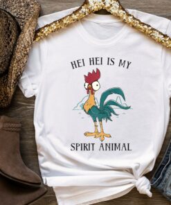 Disney Moana Hei Hei Is My Spirit Animal Portrait Shirt, Magic Kingdom, Disneyland Family Trip Vacation Gift Unisex T-shirt Kid