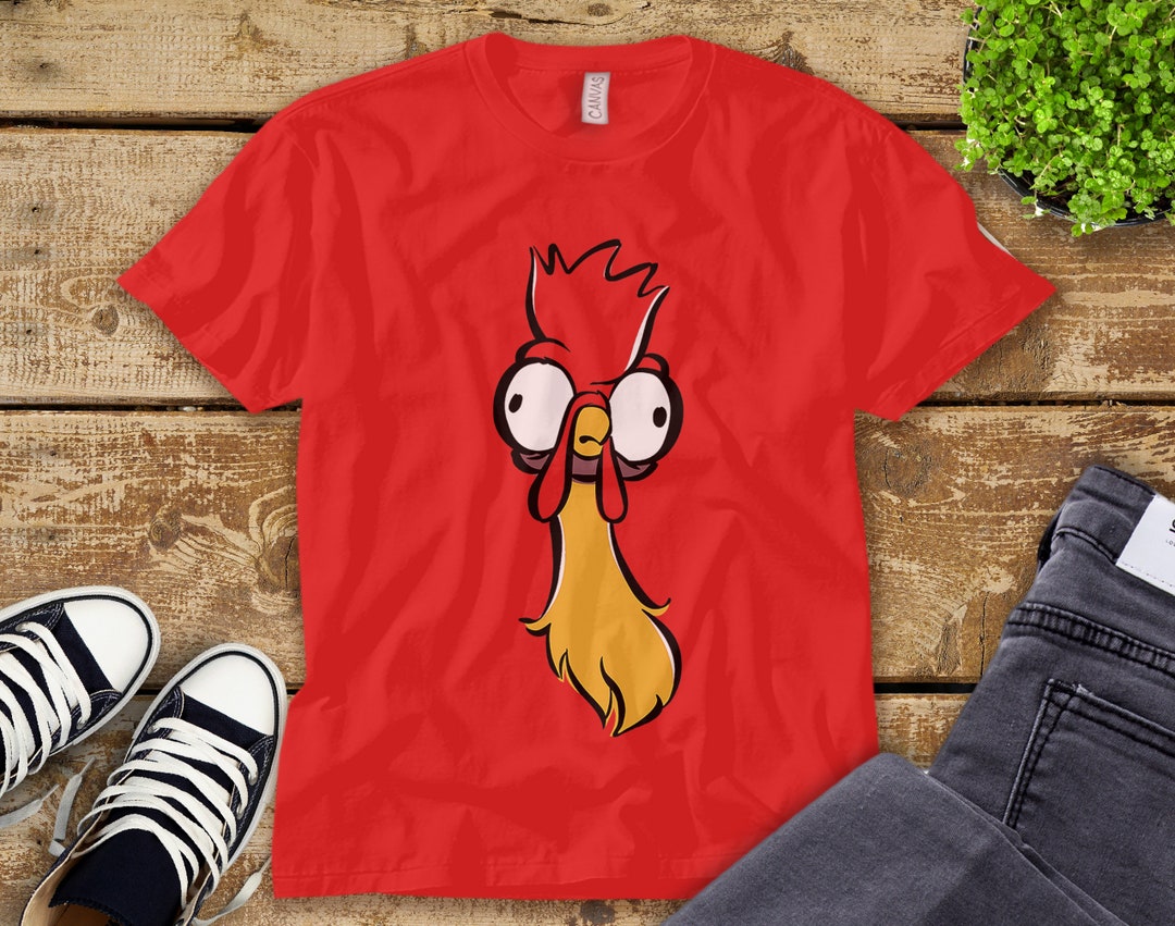 Disney Moana Hei Hei Large Faces Unisex Tee Adult T-shirt Kid Shirt Long Sleeve Hoodie Sweatshirt Women's Tank