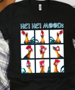 Disney Moana Hei Hei Mood Emotion Of Hei Hei Cute Face Unisex T-shirt Birthday Shirt Gift For Men Women Kid Hoodie Sweatshirt Toddler Shirt