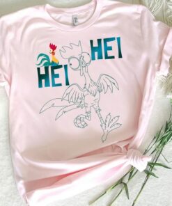 Disney Moana Hei Hei Outline Shirt, Disneyland Vacation Holiday, Unisex T-shirt Family Birthday Gift Adult Kid Toddler Comfort Colors Tee