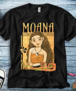 Disney Moana Portrait Graphic Vintage T-Shirt Unisex Adult T-shirt Kid Shirt Long Sleeve Hoodie Sweatshirt