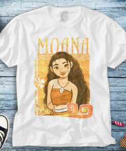 Disney Moana Portrait Graphic Vintage T-Shirt Unisex Adult T-shirt Kid Shirt Long Sleeve Hoodie Sweatshirt
