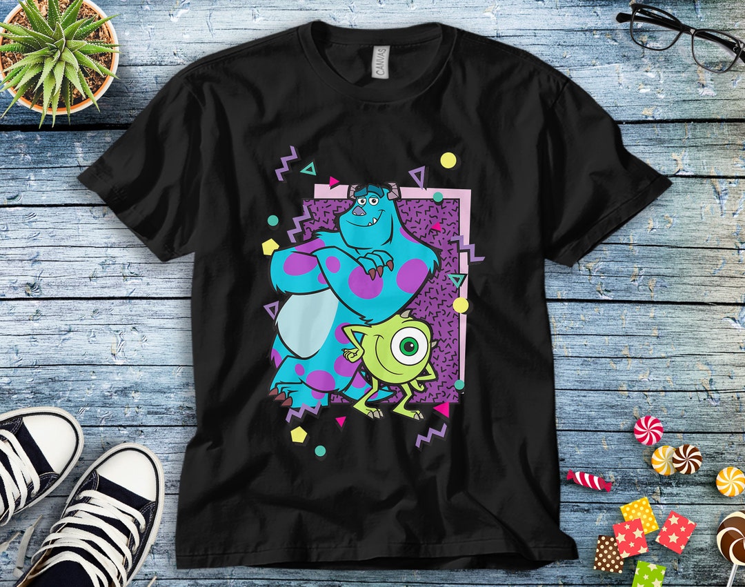 Disney Monsters Inc. Mike And Sully 90's Style T-Shirt Unisex Adult T-shirt Kid Shirt Long Sleeve Hoodie Sweatshirt Women's Tank