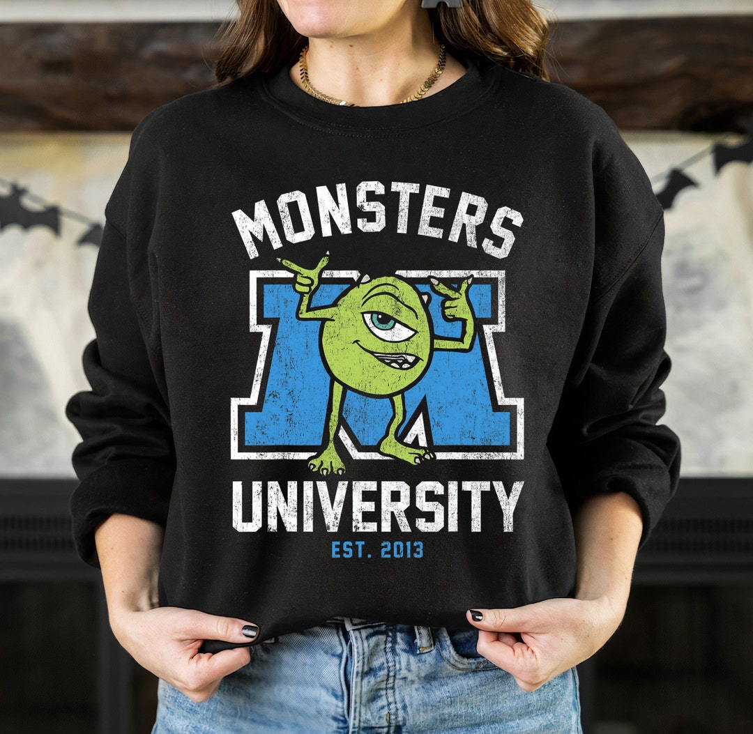 Disney Monsters University Mike Graphic Unisex Tee Adult T-shirt Kid Shirt Long Sleeve Hoodie Sweatshirt Women's Tank