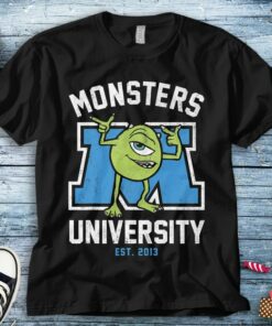 Disney Monsters University Mike Graphic Unisex Tee Adult T-shirt Kid Shirt Long Sleeve Hoodie Sweatshirt Women's Tank