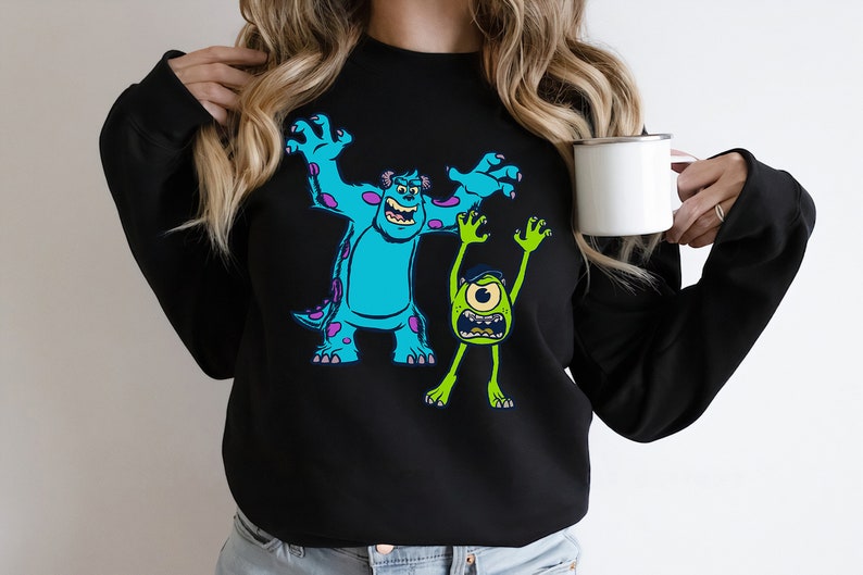 Disney Monsters University Sully and Mike T-shirt Unisex Tee Adult T-shirt Kid Shirt Long Sleeve Hoodie Sweatshirt Woman's Tank