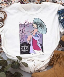 Disney Mulan Honor To Us All Cherry Blossoms Graphic T-Shirt Unisex Adult T-shirt Kid shirt Gift for Birthday Hoodie Sweatshirt Toddler Tee