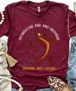Disney Mulan Mushu Dragon Not Lizard Portrait Shirt, Disneyland Vacation Trip, Unisex T-shirt Family Birthday Gift Adult Kid Toddler Tee