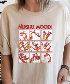 Disney Mulan Mushu Mood Cute Face Shirt Emotion Of Mushu Unisex T-shirt Birthday Shirt Gift For Men Women Kid Hoodie Sweatshirt Toddler Tee