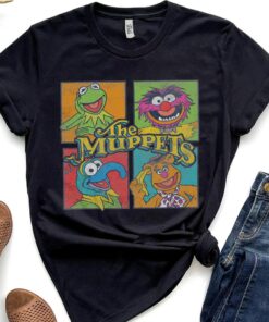 Disney Muppets Group Shot Box Up T-Shirt Unisex Adult T-shirt Kid shirt Gift for Birthday Hoodie Sweatshirt Toddler Tee Disneyland Vacation