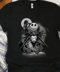 Disney Nightmare Before Christmas Jack Night Scene Unisex T-shirt Birthday Shirt Gift For Men Women Kid Hoodie Sweatshirt Toddler Shirt