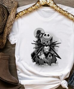 Disney Nightmare Before Christmas Jack Night Scene Unisex T-shirt Birthday Shirt Gift For Men Women Kid Hoodie Sweatshirt Toddler Shirt