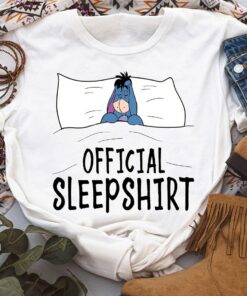 Disney Official Sleep Shirt Eeyore Winnie The Pooh Unisex T-shirt Birthday Shirt Gift For Men Women Kid Hoodie Sweatshirt Toddler Shirt