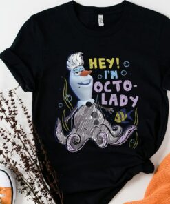Disney Olaf Presents Ursula Costume Sketch T-Shirt Unisex T-shirt Birthday Shirt Gift For Men Women Kid Hoodie Sweatshirt Toddler Shirt