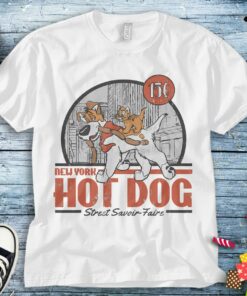 Disney Oliver & Company New York Hot Dog Poster T-Shirt Unisex T-shirt Adult T-shirt Kid Shirt Long Sleeve Hoodie Sweatshirt