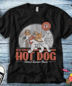 Disney Oliver & Company New York Hot Dog Poster T-Shirt Unisex T-shirt Adult T-shirt Kid Shirt Long Sleeve Hoodie Sweatshirt