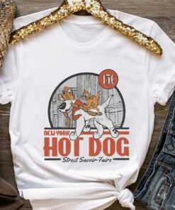 Disney Oliver Company New York Hot Dog Poster T-Shirt Unisex T-shirt Birthday Shirt Gift For Men Women Kid Hoodie Sweatshirt Toddler Shirt