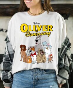 Disney Oliver and Company Cute Disney Shirt Disneyland Vacation Matching Shirt Unisex Adult T-shirt Kid Shirt Sweatshirt