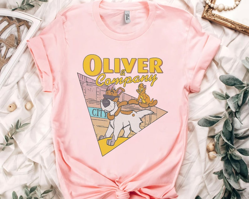 Disney Oliver and Company Graphic Shirt, Georgette, Disneyland Vacation Trip, Unisex T-shirt Family Birthday Gift Adult Kid Toddler Tee