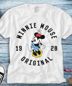Disney Original Minnie Mouse T-Shirt Unisex Tee Adult T-shirt Kid Shirt Long Sleeve Hoodie Sweatshirt Woman's Tank