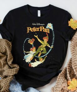 Disney Peter Pan Darling Flight Vintage Graphic T-Shirt Disneyland Vacation Holiday Trip Unisex Adult T-shirt Kid Shirt Hoodie Sweatshirt