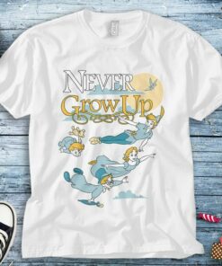 Disney Peter Pan Group Shot Never Grow Up Night Portrait Unisex Tee Adult T-shirt Kid Shirt Long Sleeve Hoodie Sweatshirt Woman's Tank