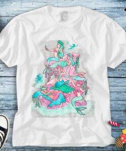 Disney Peter Pan Mermaids Watercolor Retro Graphic T-Shirt Unisex Adult T-shirt Kid Shirt Toddler Tee Women's Tank Hoodie Sweatshirt